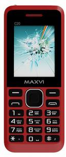 Телефон MAXVI C20 (Без З/У), красный
