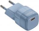 Сетевое зарядное устройство Deppa (11442) USB-C  PD mini GaN, 20 Вт, синий