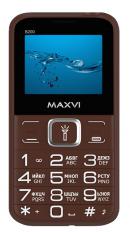 Телефон MAXVI B200, коричневый