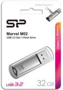 Флешка Silicon Power Marvel M02 32 ГБ, USB 3.0, серебристый