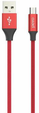 Кабель Pero (DC-02) micro USB, 2A, 1 м, красный