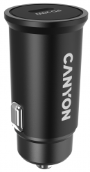 Автомобильное зарядное устройство Canyon C-20 (PD 20W, USB-C), черный
