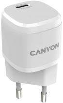 Зарядное устройство Canyon H-20W05 (USB-C, 20Вт PD), белый