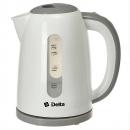 Чайник DELTA DL-1106, белый/серый