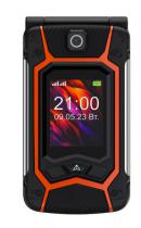 Телефон MAXVI E10, 2 SIM, черный/оранжевый