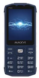 Телефон MAXVI P101, 2 SIM, синий