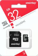Карта памяти MicroSDHC 32Gb SmartBuy class 10 LE