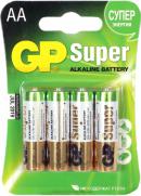 Батарейки GP SUPER R6/AA в блистере 4 штуки