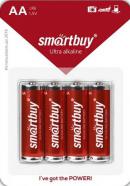 Батарейки Smartbuy R6/AA в блистере 4 штуки
