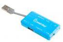 Картридер USB2.0 Smartbuy SBRH-750-B Голубой