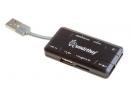 Картридер USB2.0 Smartbuy SBRH-750-K, черный