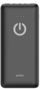 Аккумулятор внешний Perfeo ABSOLUTE 10000 mAh, 2.1A, черный